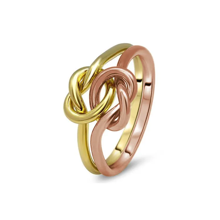 Womens Double Knot Puzzle Ring 2K1-L