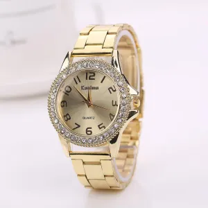 Women's Fashion Dial Watch In Gold Or Silver