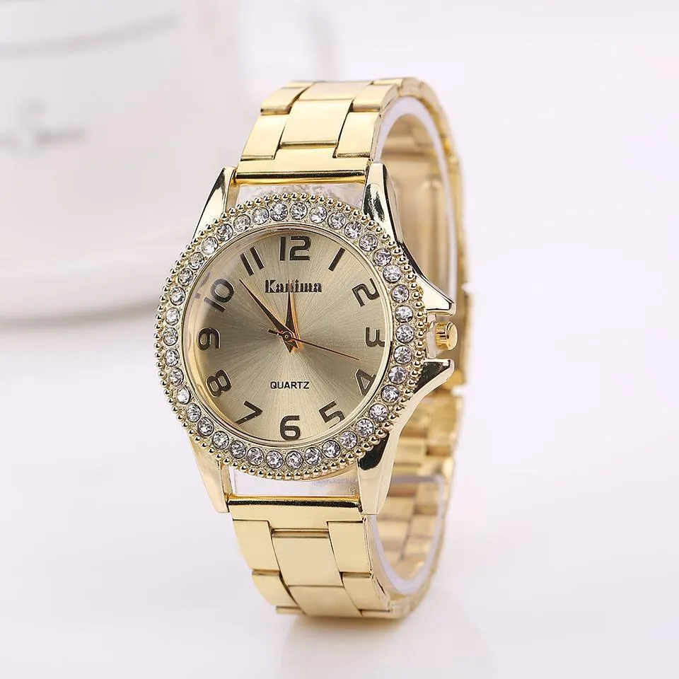Women's Fashion Dial Watch In Gold Or Silver