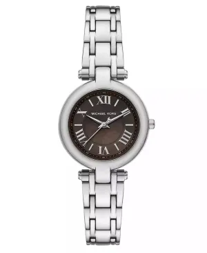 Women's Laney Three-Hand Silver-Tone Stainless Steel Watch, 30mm
