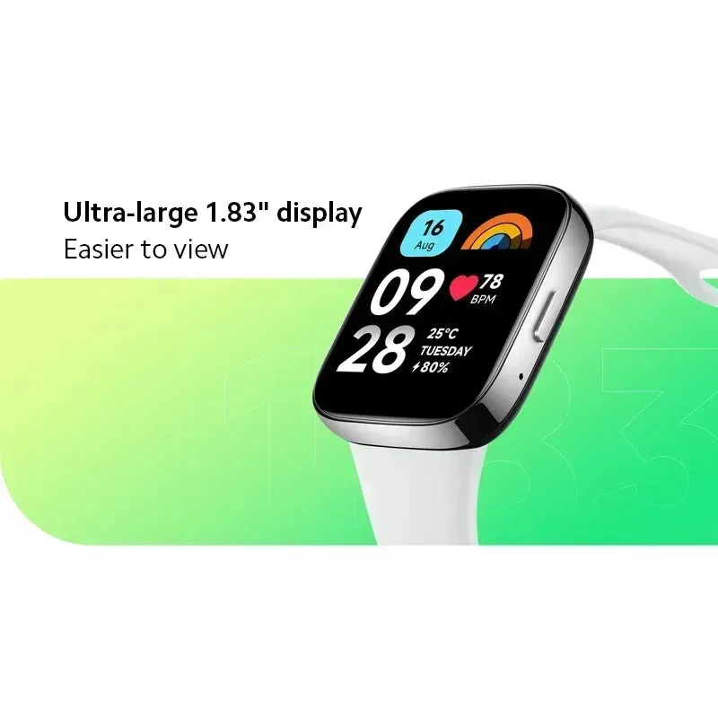 [World Premiere] Xiaomi Redmi Watch 3 Active1.83'' LCD Display Blood Oxygen Heart Rate Bluetooth Voice Call 100  Sport Modes