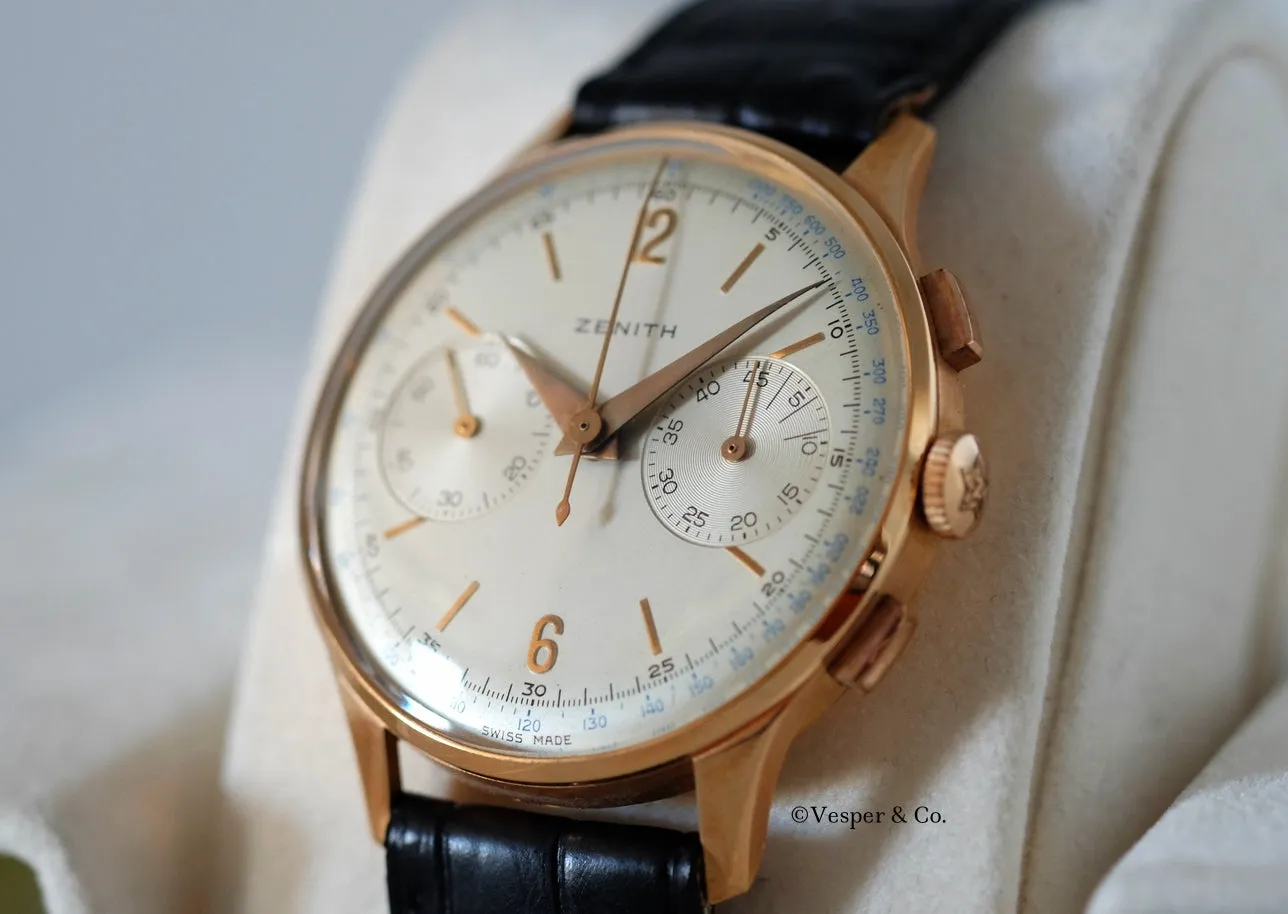 Zenith 1950s Chronograph in Rose Gold