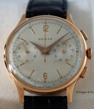 Zenith 1950s Chronograph in Rose Gold