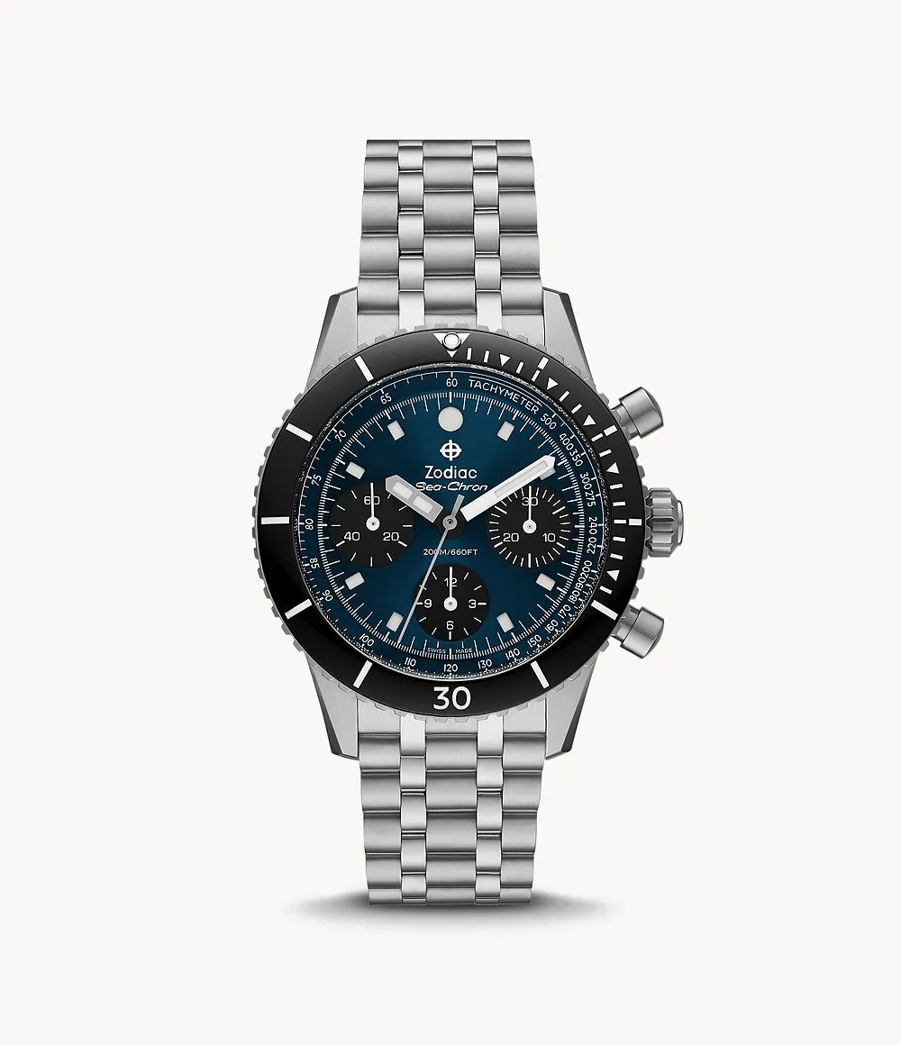 Zodiac Sea-Chron 42mm Blue-Black Automatic Men's Watch ZO3605